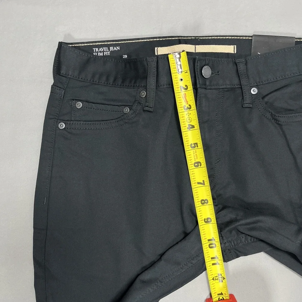 Banana Republic Mens Slim Fit Travel Jean Stretch Black Pants 29x30